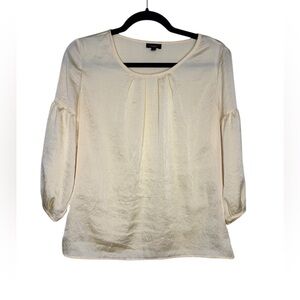 Talbots Casual Lightweight Yellow 3/4 Sleeve Blouse Size 2
